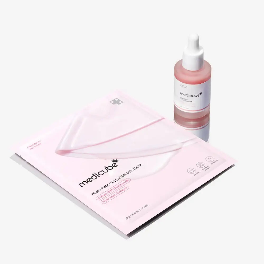 Medicube PDRN Pink Collagen Gel Mask 4EA Korean skincare product view 4