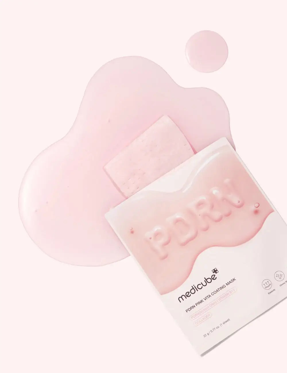Medicube PDRN Pink Vita Coating Mask 1EA Korean skincare product view 4