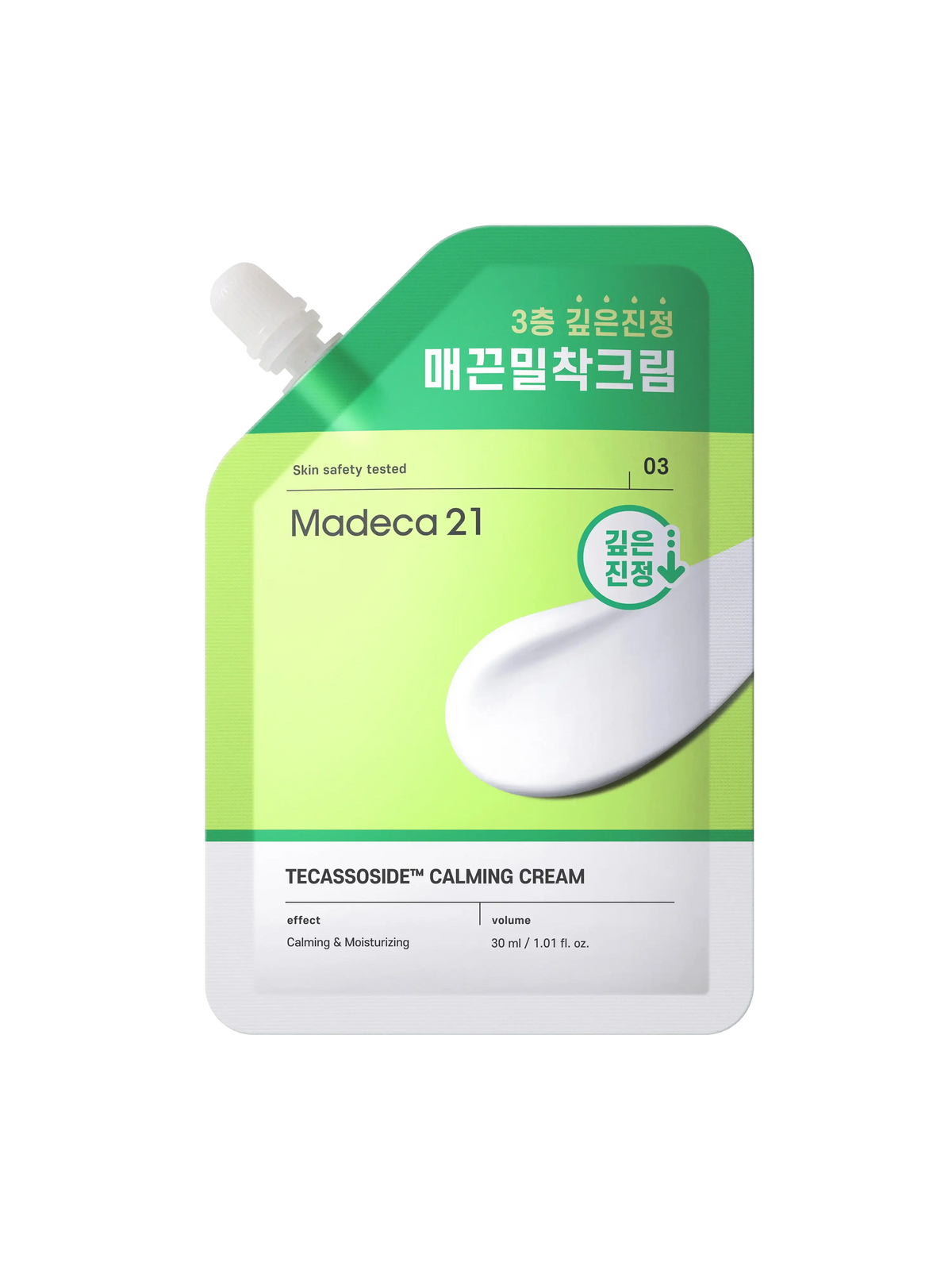 Madeca21 Tecassoside Calming Cream 30ml Korean skincare product
