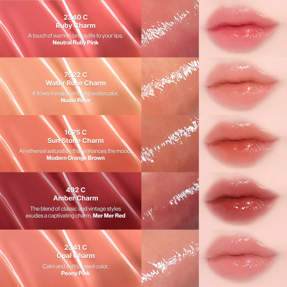 Entropy CHARM TINT Glossy Gel Line - 10 Colors Korean makeup product image 15