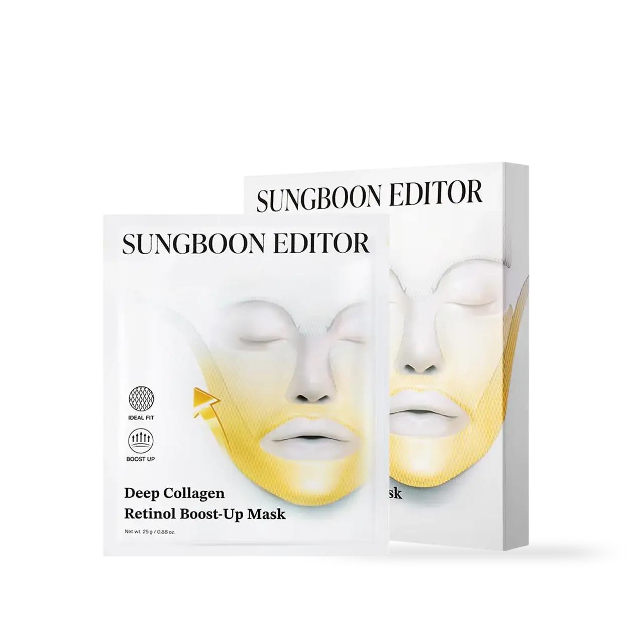 SUNGBOON EDITOR Deep Collagen Retinol Tension Boost Up Mask Set 4pcs Korean skincare product image 3