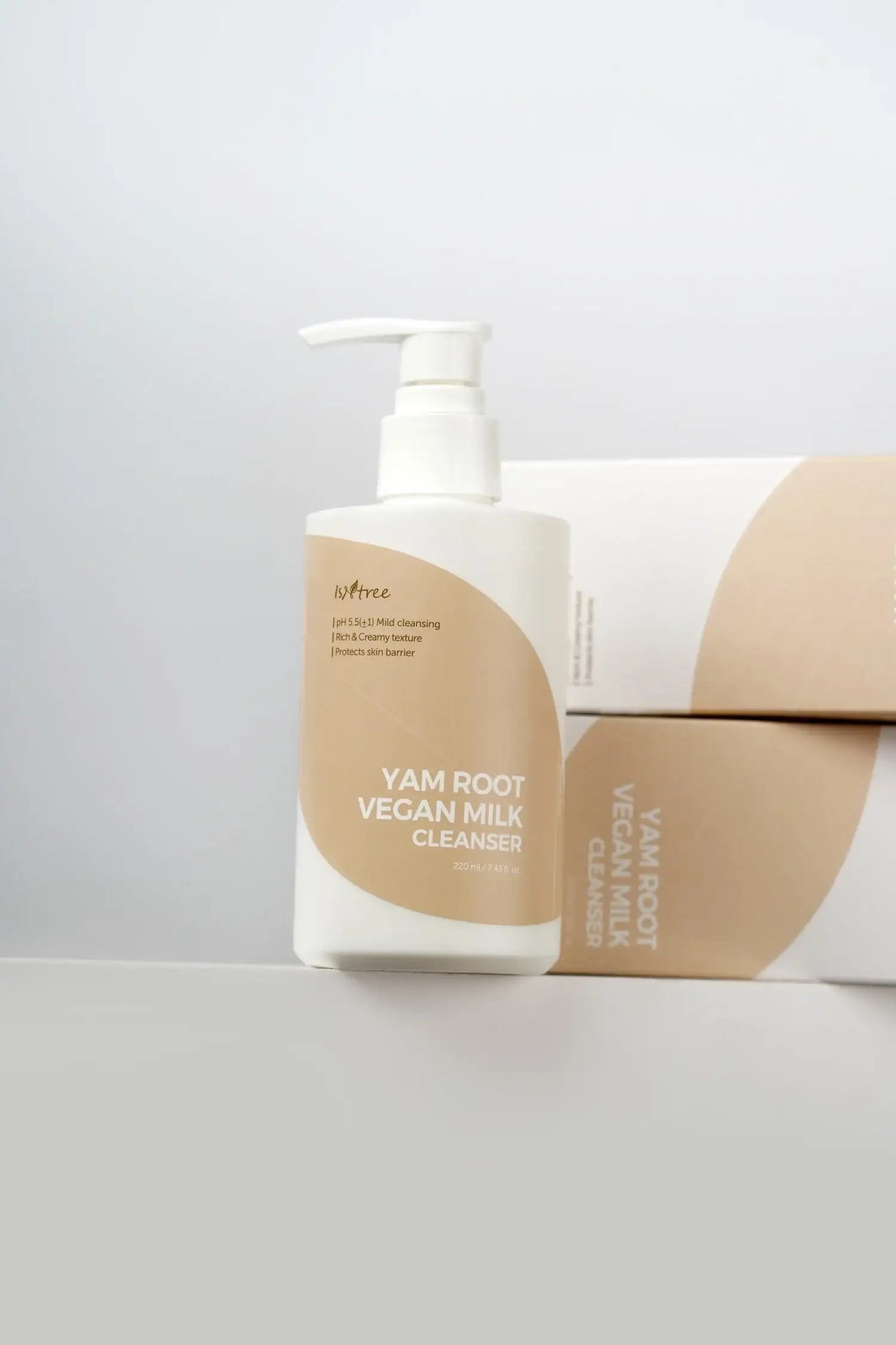Isntree Yam Root Vegan Milk Cleanser 220ml Korean skincare product image 7
