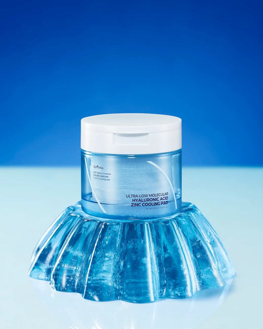 Isntree Ultra-Low Molecular Hyaluronic Acid Zinc Cooling Pad 150ml 60ea Korean skincare product image 2