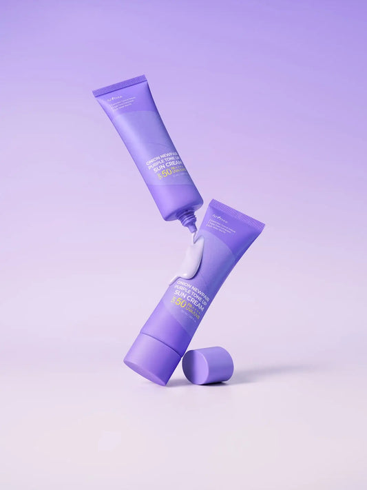Isntree Onion Newpair Purple Tone Up Sun Cream 50ml Korean skincare product image 2