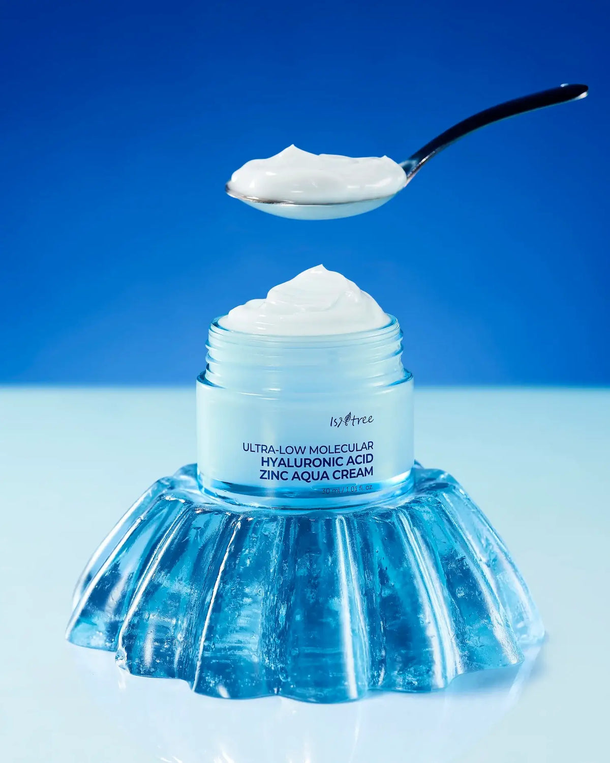 Isntree Ultra-Low Molecular Hyaluronic Acid Zinc Aqua Cream 80ml Korean skincare product image 3