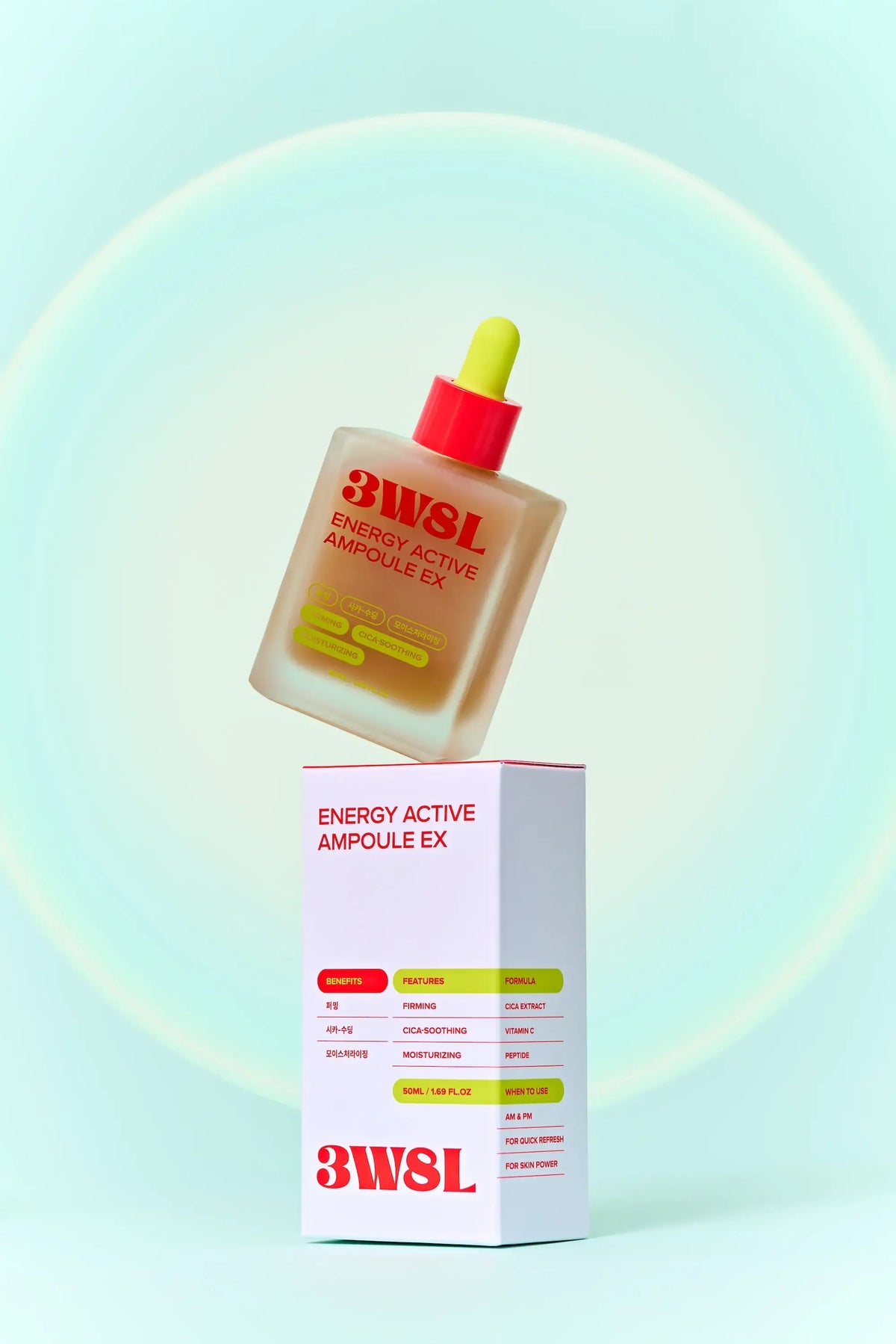 3W8L Energy Active Serum EX 50ml Korean hydrating face serum