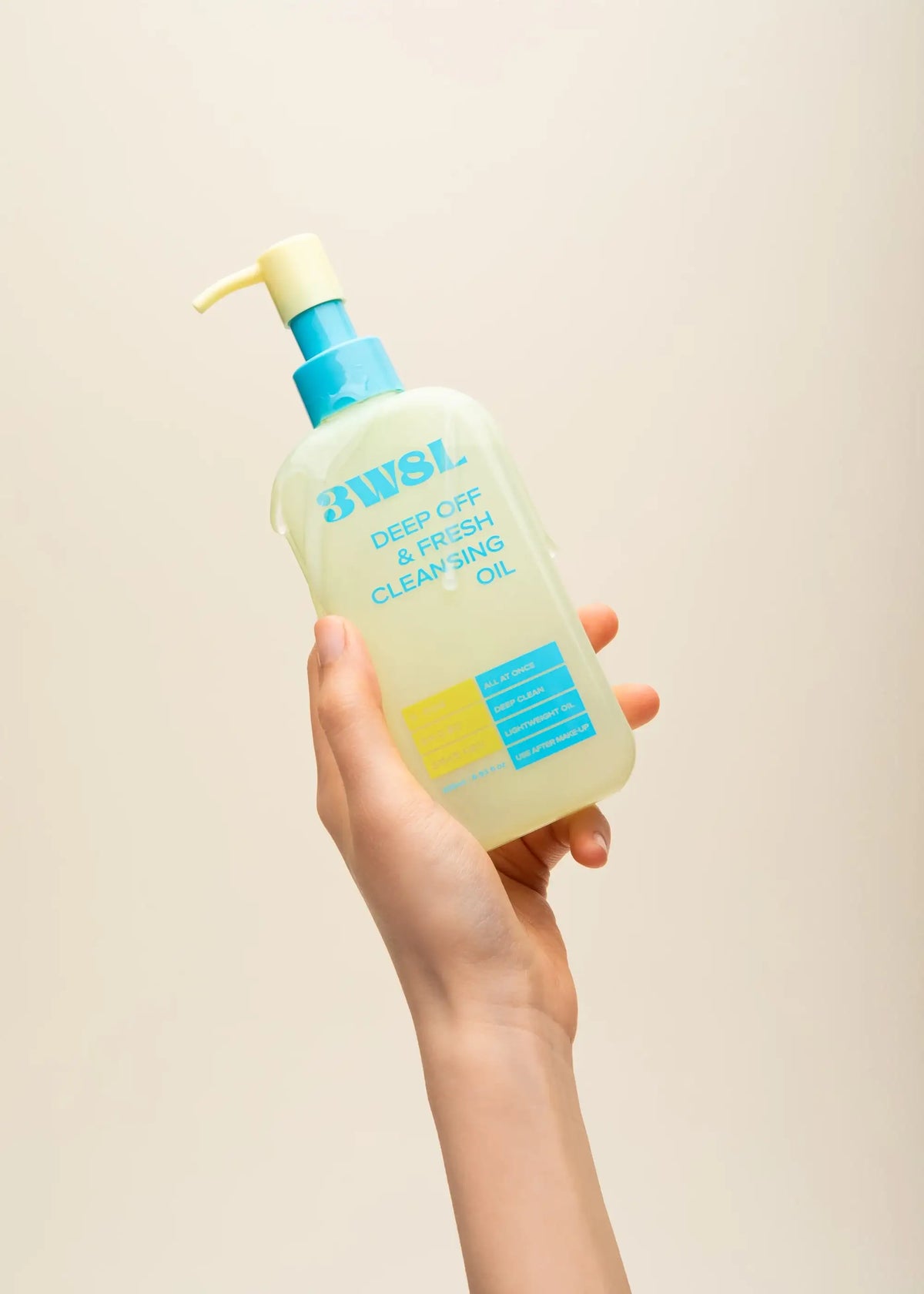 3W8L Deep Off & Fresh Cleansing Oil 205ml Korean oil cleanser