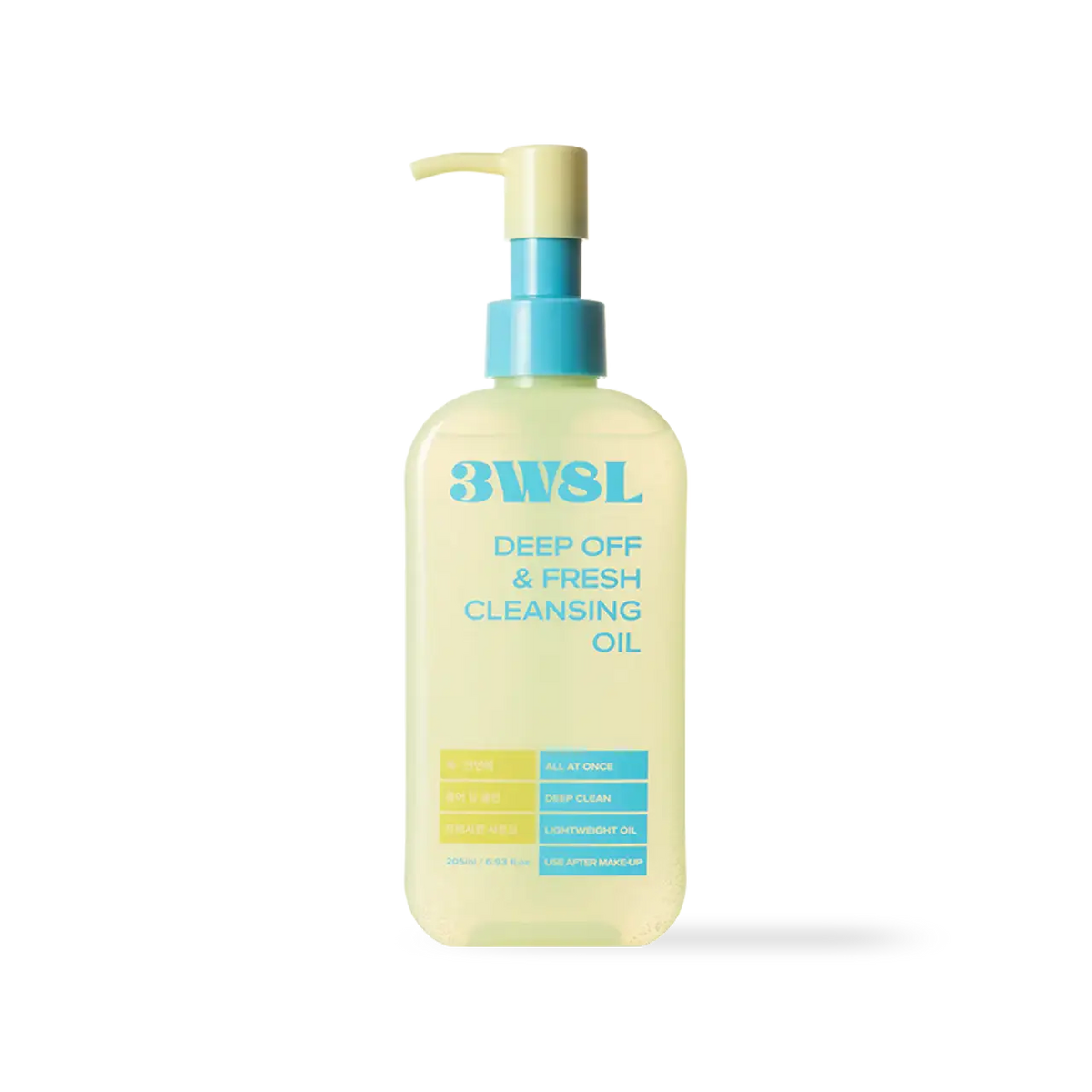 3W8L Deep Off & Fresh Cleansing Oil 205ml Korean oil cleanser