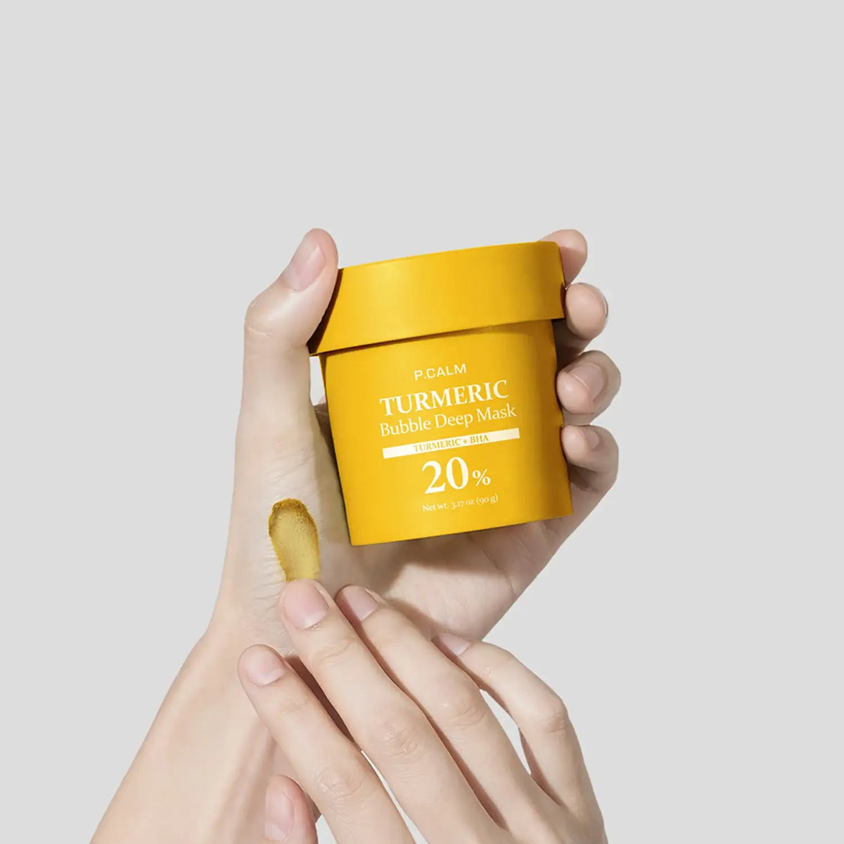 P.CALM Turmeric BHA Bubble Deep Cleansing Mask 90g Korean skin care product view 3