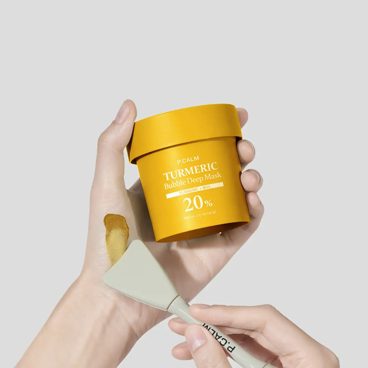 P.CALM Turmeric BHA Bubble Deep Cleansing Mask 90g Korean skin care product view 4