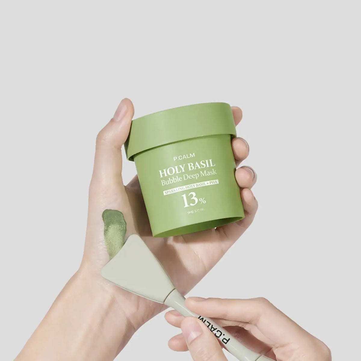 P.CALM Holy Basil PHA Bubble Deep Cleansing Mask 90g Korean skin care product view 4