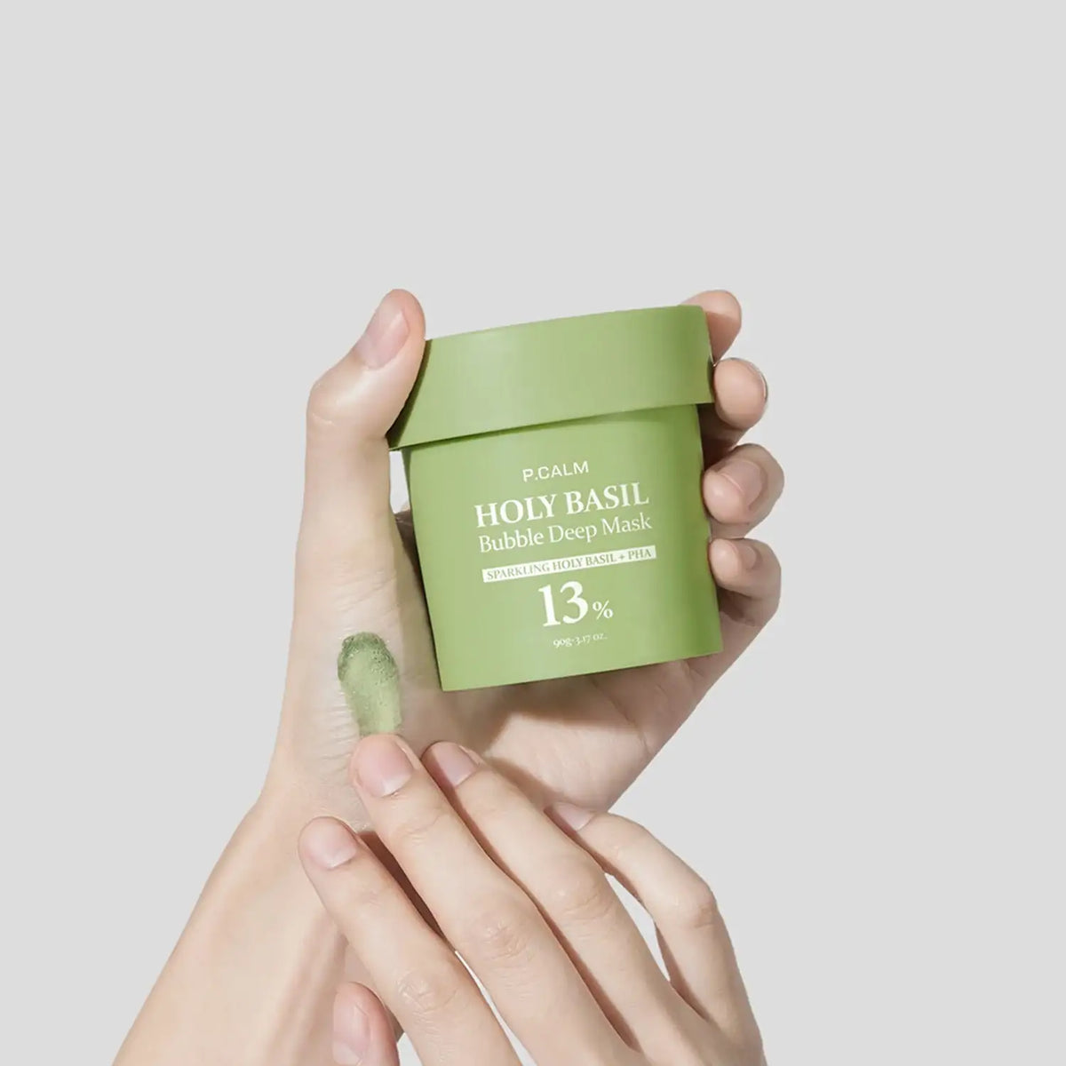 P.CALM Holy Basil PHA Bubble Deep Cleansing Mask 90g Korean skin care product view 5