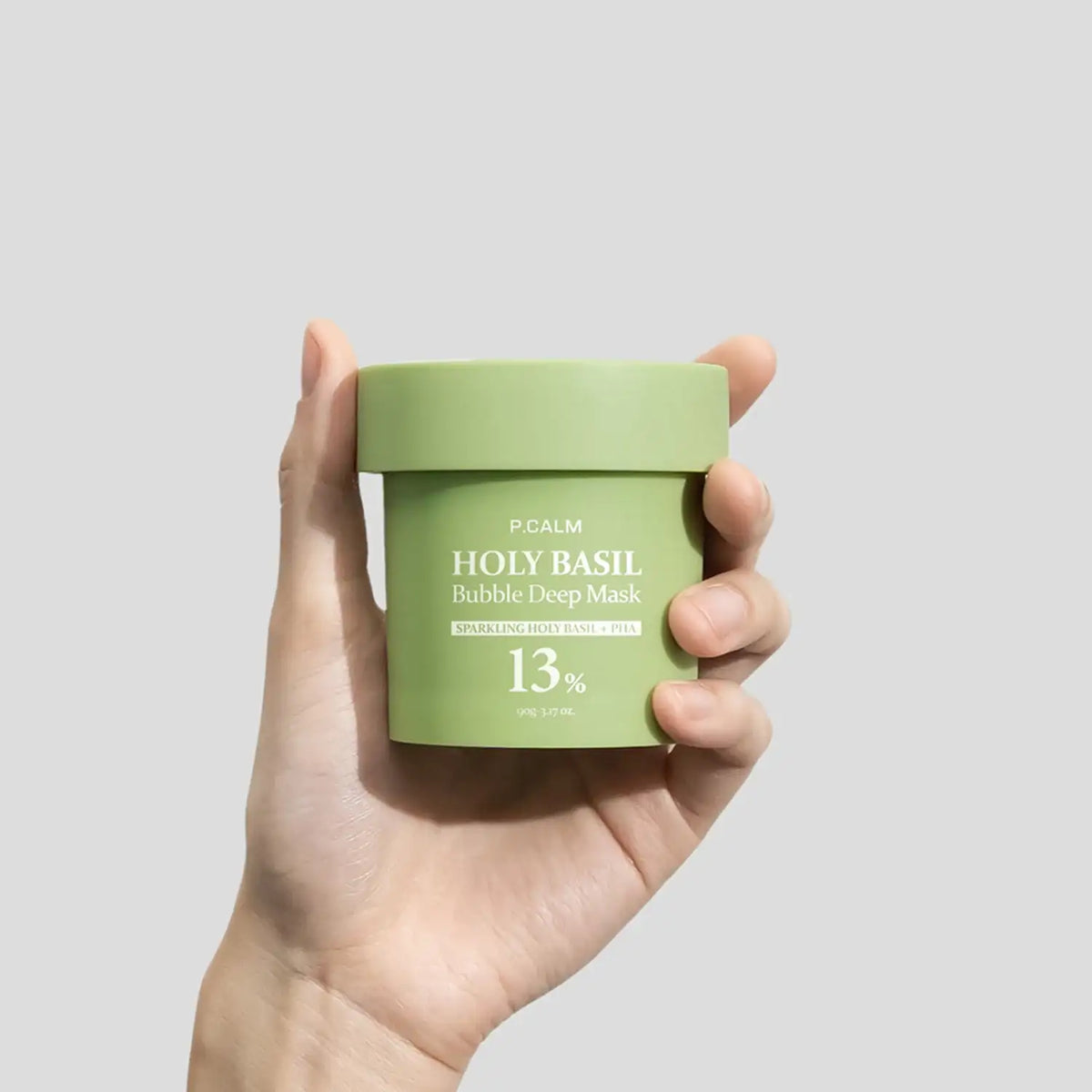 P.CALM Holy Basil PHA Bubble Deep Cleansing Mask 90g Korean skin care product view 3