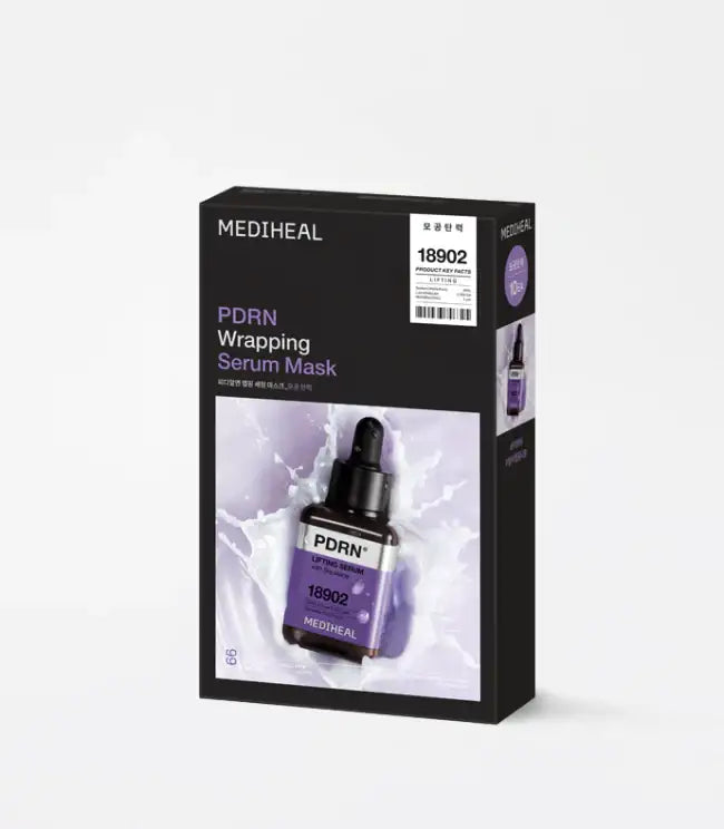 Mediheal PDRN Wrapping Serum Mask Sheet Pore Tightening 10ea Korean skincare product view 2