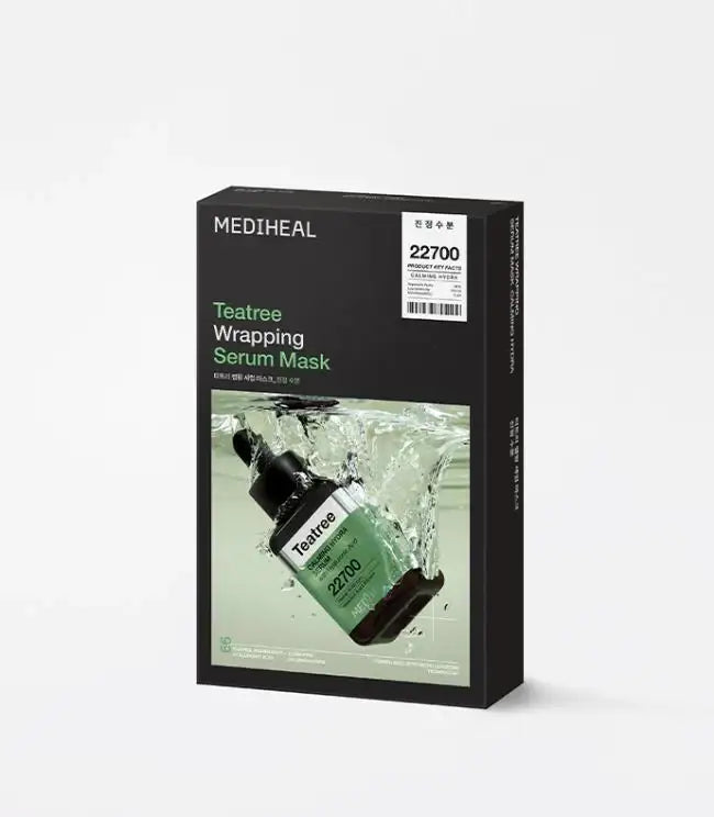 Mediheal Teatree Wrapping Serum Mask Calming Hydra 10ea Korean skincare product view 1