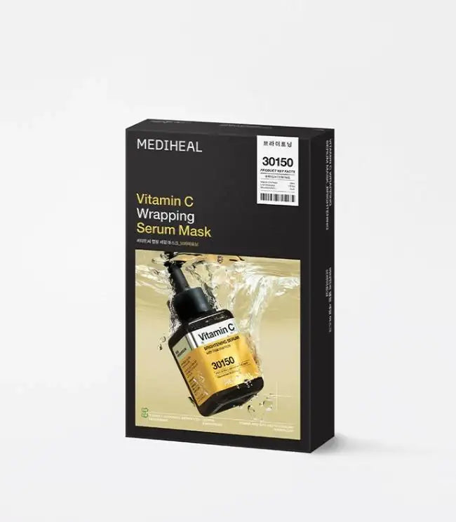 Mediheal Vitamin C Wrapping Serum Mask Brightening 10ea Korean skincare product view 1