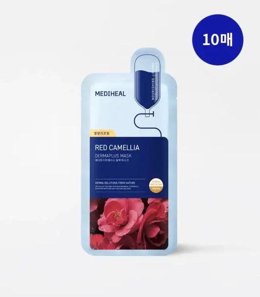 Mediheal Derma Plus Camellia Mask 10ea Korean skincare product view 2