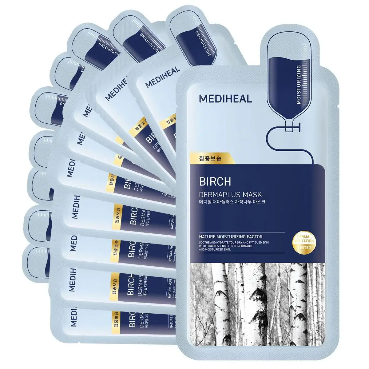 Mediheal Derma Plus Birch Mask 10ea Korean skincare product view 2
