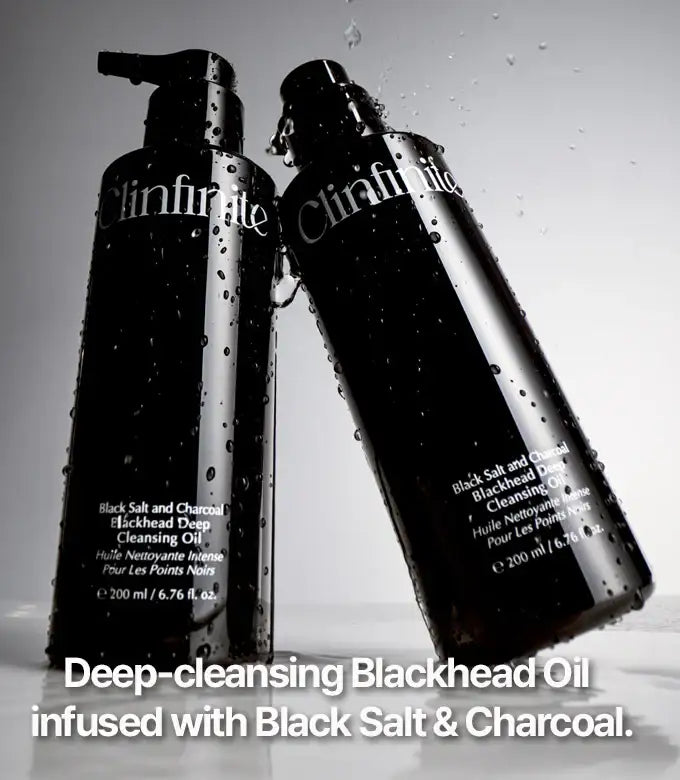 Clinfinite Black Salt & Charcoal Blackhead Deep Cleansing Oil 200ml Korean cleansing product image 3