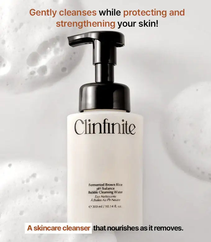 Clinfinite Fermented Rice Mild Acidic Bubble Cleansing Water 300ml Korean cleansing product image 3