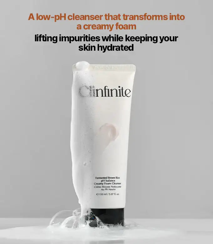 Clinfinite Fermented Rice Mild Acidic Creamy Foam Cleanser 150ml Korean cleansing product image 3
