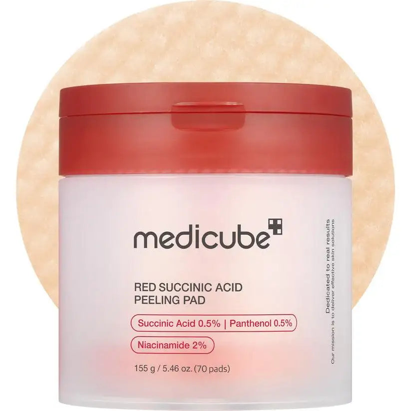 Medicube Red Succinic Acid Peeling Pads 70pcs Korean skincare product view 1