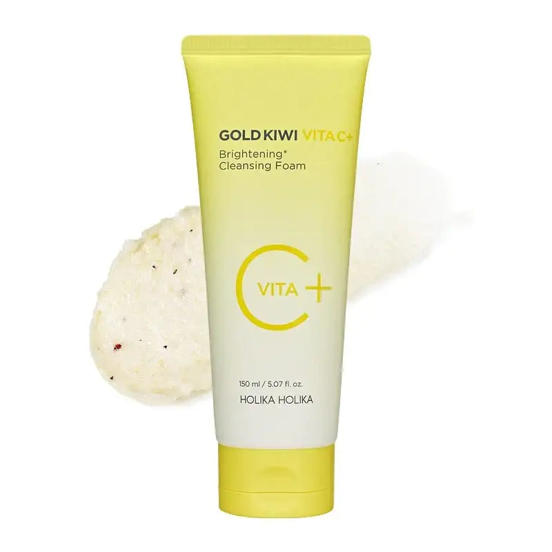 Holika Holika Gold Kiwi Vita C Plus Brightening Cleansing Foam 150ml Korean beauty product image 2