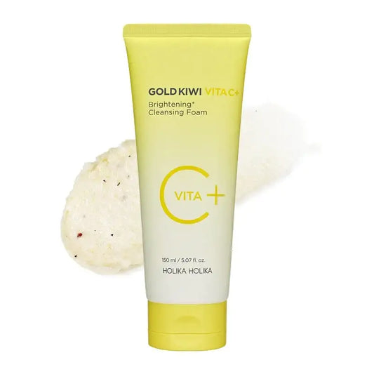 Holika Holika Gold Kiwi Vita C Plus Brightening Cleansing Foam 150ml Korean beauty product image 2