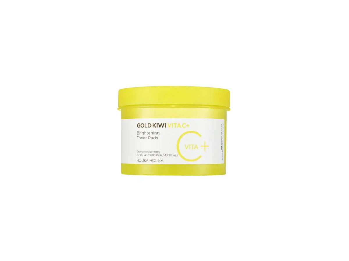 Holika Holika Gold Kiwi Vita C Plus Brightening Toner Pad 80pcs Korean beauty product image 1