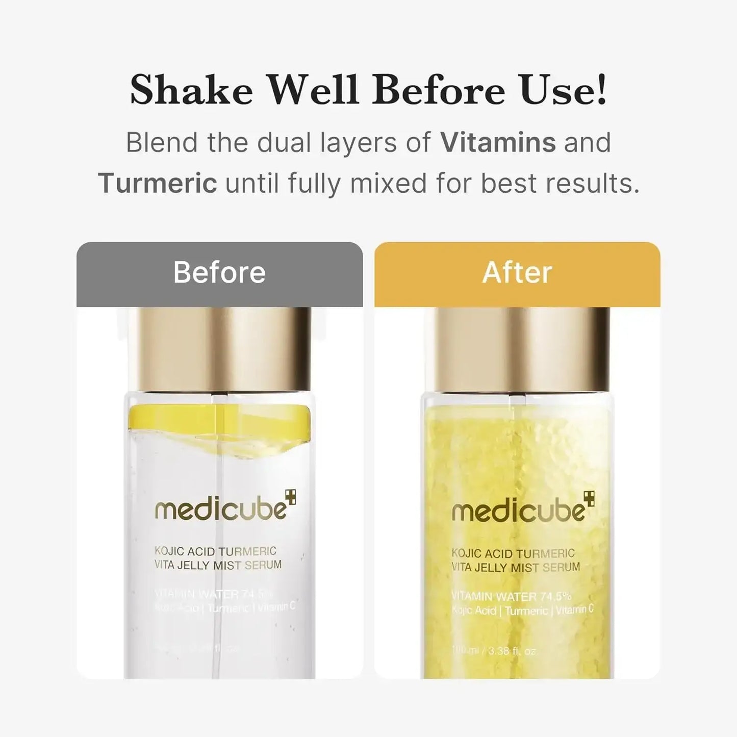 Medicube Kojic Acid Turmeric Vita Jelly Mist Serum 100ml Korean skincare product view 7