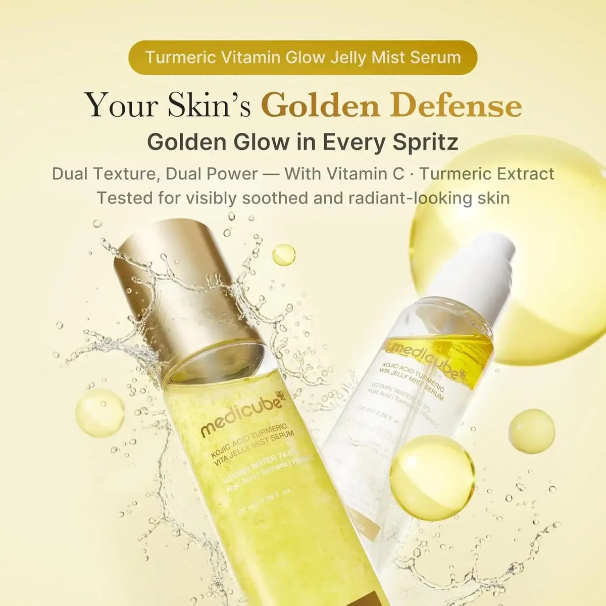 Medicube Kojic Acid Turmeric Vita Jelly Mist Serum 100ml Korean skincare product view 3