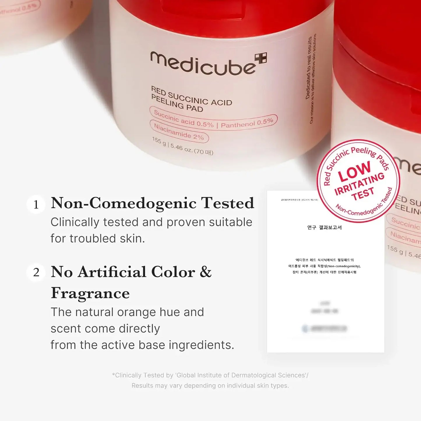 Medicube Red Succinic Acid Peeling Pads 70pcs Korean skincare product view 6