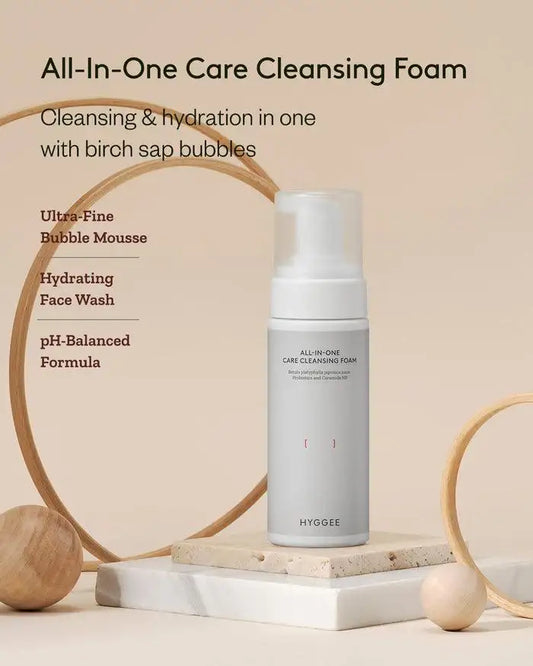 Hyggee All-In-One Care Cleansing Foam 150ml Korean beauty product image 2