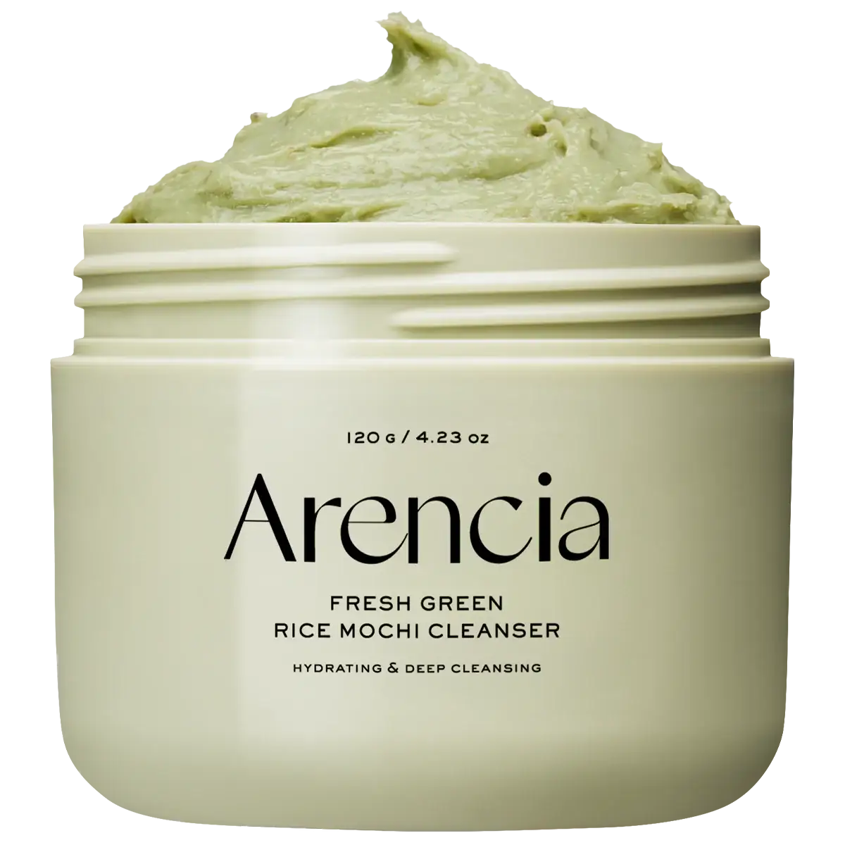 Arencia Fresh Green Rice Mochi Cleanser 120ml — Korean Mochi-Texture Face Cleanser — product view