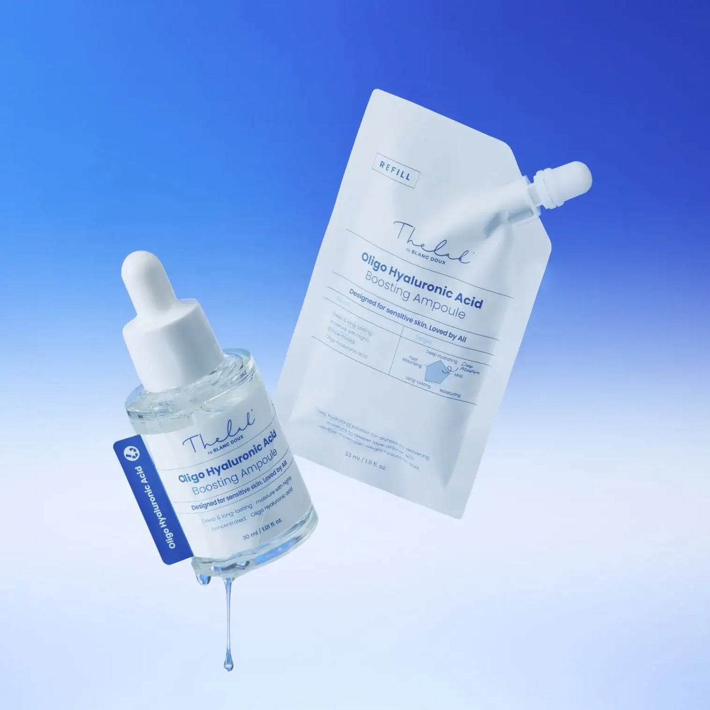 THE LAB by BLANC DOUX Oligo Hyaluronic Acid Boosting Ampoule 33ml REFILL Korean beauty product image 3