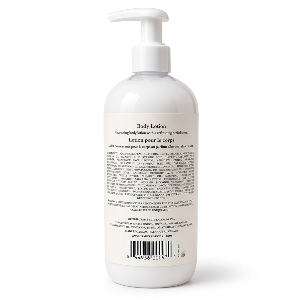 Crabtree & Evelyn Gardeners Body Lotion 500mL back|INT BEAUTE