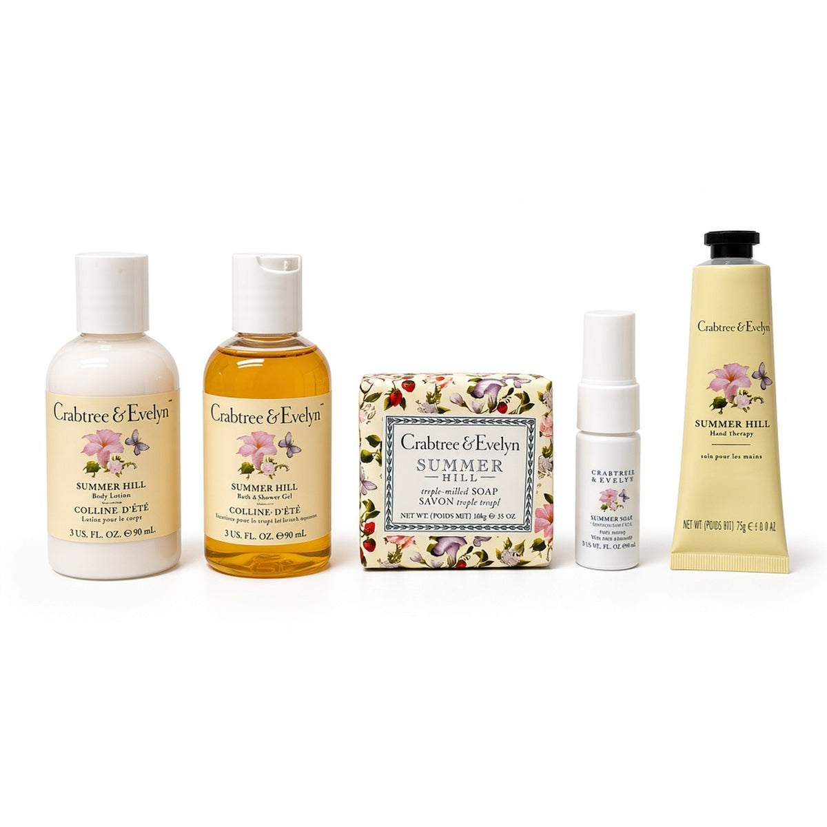 Crabtree & Evelyn Summer Hill products row|INT BEAUTE