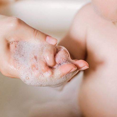 Gentle foaming cleanser lather on hands for radiant skincare routine