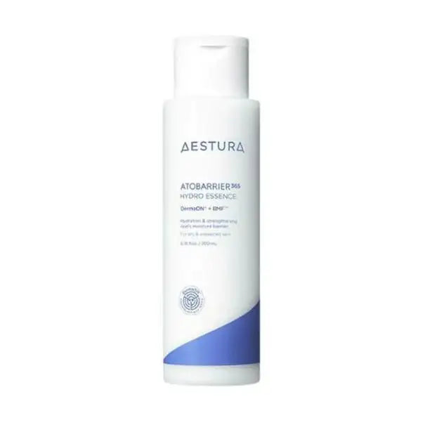 AESTURA Atobarrier 365 Hydro Essence for dry sensitive skin, hydrating skincare product with blue wave design