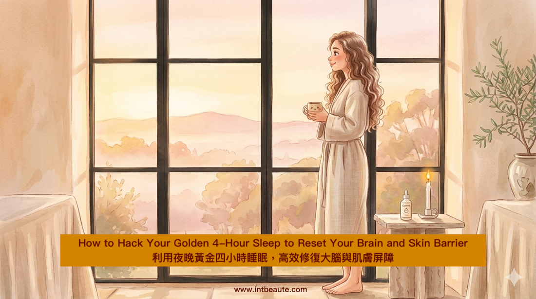 How to Hack Your Golden 4-Hour Sleep to Reset Your Brain and Skin Barrier | 利用夜晚黃金睡眠時間，高效修復皮膚屏障與大腦