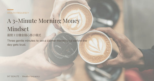 A 3-Minute Morning Money Mindset｜三分鐘早晨金錢心態