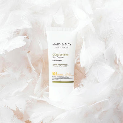 [Mary&May] CICA Soothing Sun Cream SPF50+ PA++++ - 50ml