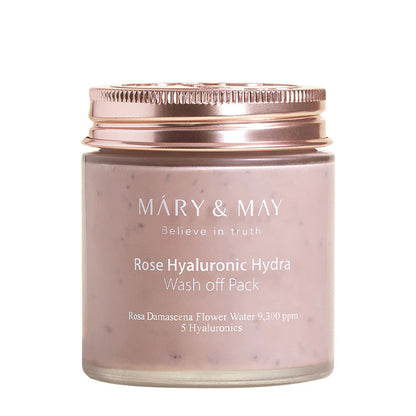 [Mary&May] 玫瑰玻尿酸保濕清洗式面膜 125g