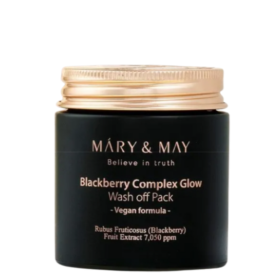 [Mary&May] 黑莓複合煥采沖洗式面膜 125g