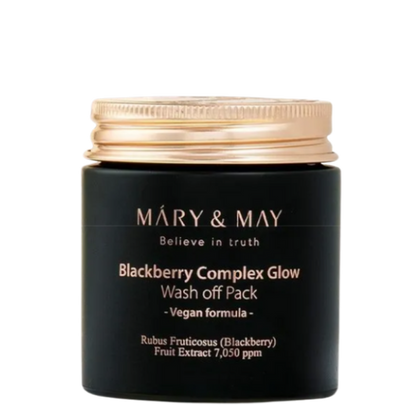 [Mary&May] 黑莓複合煥采沖洗式面膜 125g
