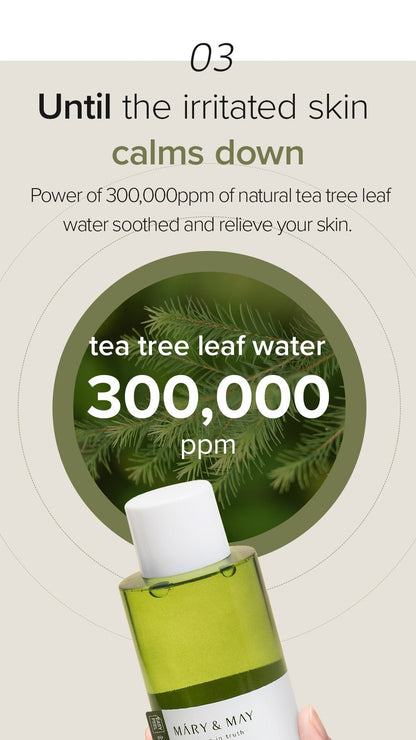 [Mary&May] Vegan CICA Tea Tree AHA PHA Blemish Toner - 200ml