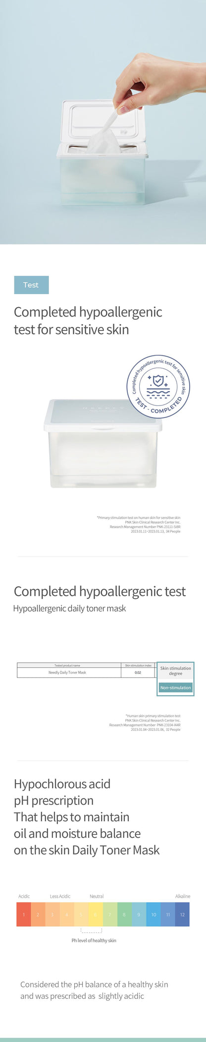 [Needly] Daily Toner Mask Pack 30 Sheets