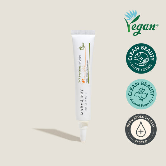 [Mary&May] CICA Soothing Sun Cream SPF50+ PA++++ - 12g [Miniature]