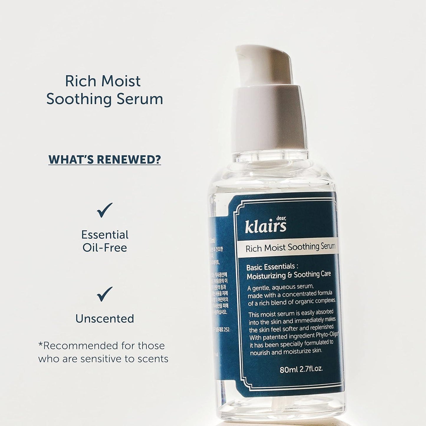 [Dear Klairs] 豐潤保濕舒緩精華 80ml
