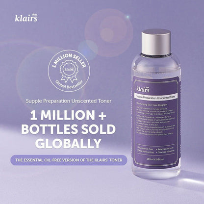 [Dear Klairs] 舒緩保濕無香化妝水 180ml